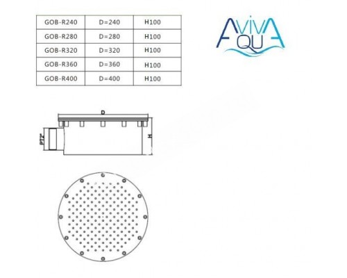 Гейзер Aquaviva GOB-R240 (D240 мм)