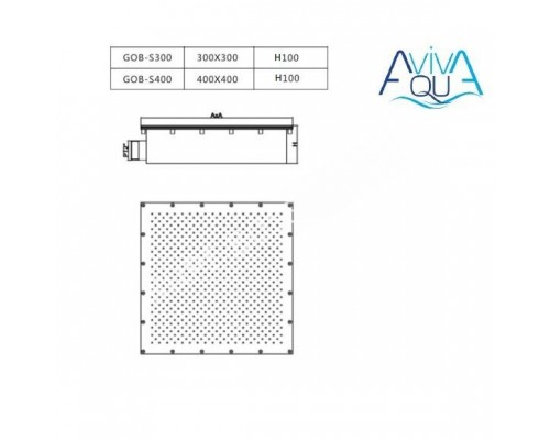Гейзер Aquaviva GOB-S300 (300х300 мм) 