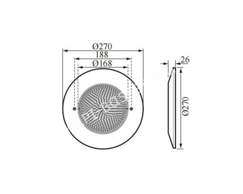 Прожектор светодиодный AquaViva HJ-WM-SS270FGV для бассейна 18W