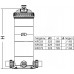 Фильтр картриджный, Д.225мм, 5.5м?/час, 2.25м2 для бассейна POOL KING/KFC25