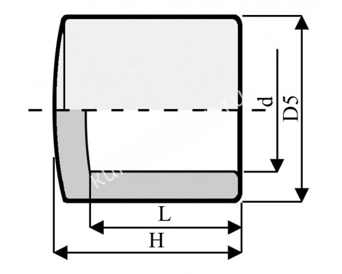 Заглушка ПВХ 1,0 МПа d_225мм