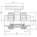 Шаровый кран ПВХ 1,0 МПа d_40, UTB03040