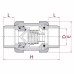 Обратный клапан ПВХ O 75 1,0 Мпа для бассейна