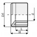 Втулка ПВХ 1,0 МПа d_ 32*25 для бассейна