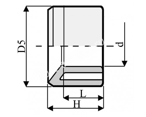 Втулка ПВХ 1,0 МПа d_ 90*75