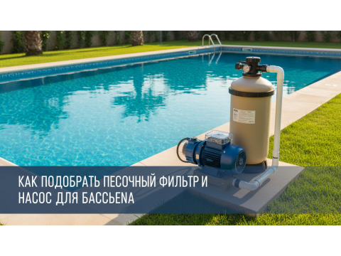 Как подобрать песочный фильтр и насос для бассейна