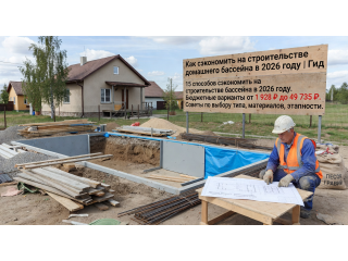 Как сэкономить на строительстве домашнего бассейна в 2026 году | Гид 2026