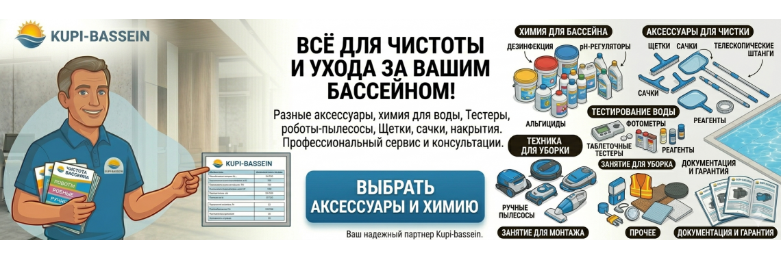 Аксессуары и химия для бассейна