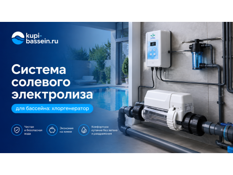Система солевого электролиза для бассейна: как выбрать хлоргенератор, цена в Москве