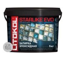 Затирочная смесь Litokol STARLIKE EVO Bianco Titanio S.105, 5 кг