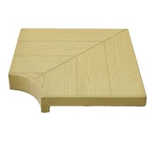 Угловой элемент AquaViva 500х500х70-40, Wood бежевый