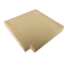 Внешний прямой угловой копинговый камень Carobbio Expo, 370x370 мм (песочный)