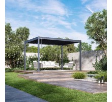 Пергола биоклиматическая Aquaviva Интро Отдельностоящая- 4X3 (Антрацит)