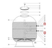 Свободный фланец 1400 мм Aquaviva