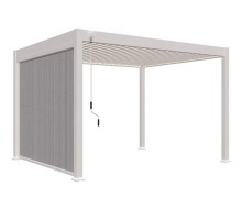 Защитный экран от ветра и солнца (с электроприводом) 3 метра Белый