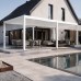 Пергола Aquaviva Авангард (отдельностоящая, ламели с электропр., 3.6х7.2м, белый)