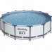 Каркасный круглый бассейн Bestway Steel Pro 56462 с фильтром и лестницей