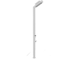 Душ уличный AquaViva Quick с LED подсветкой, White с мойкой для ног