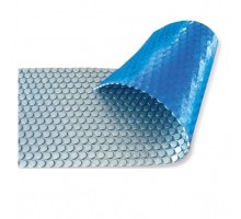 Солярное покрытие Aquaviva Platinum Bubbles серебро/голубой (3х50 м, 500 мкм)