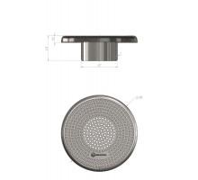 Водозабор Aquaviva 2'', 125 мм, бетон, AISI 304