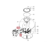 Комплект соединительных муфт для фильтров Fiberpool серии FB (RRFI0005.03R)