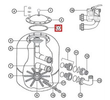 Уплотнительное кольцо NCX12005 для крышки фильтра Hayward NC