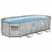 Каркасный бассейн Bestway Steel Камень 56716 с фильтром и лестницей