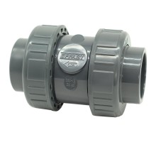 Обратный клапан ПВХ Effast CDRCBD0250 шаровый, с уплотнением EPDM, d25