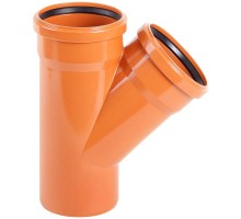 Тройник 45° НПВХ Aquaviva, d110 мм