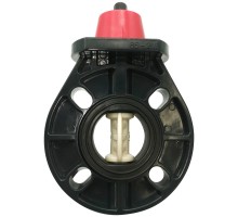 Дисковый поворотный затвор d63 с ручкой, уплотнение EPDM AQUAVIVA 