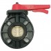 Дисковый поворотный затвор d63 с ручкой, уплотнение EPDM AQUAVIVA 