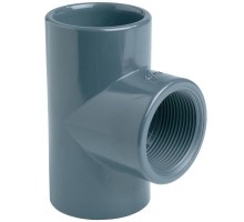 Тройник 90° переходной с резьбой EFFAST d40x1-1/4" (RGRTIG040E)