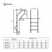 Лестница Aquaviva Mixta MX-415 (4 ступ.) для бассейна