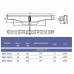 Переливная решетка Kripsol NMC 2520.C с центральным соединением 245х20 мм