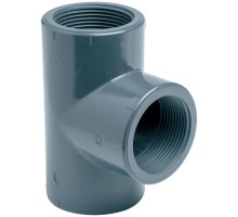 Тройник ПВХ Effast RERTIE110L 90° с внутренней резьбой, d4"