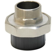 Муфта разборная переходная ПВХ/латунь НР d32x1" AQUAVIVA