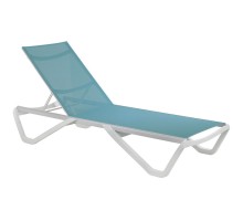 Шезлонг Aquaviva Wave бирюзовый с белым