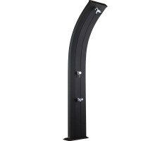 Душ солнечный AquaViva Dada 30л Antracite, Алюминиевый с мойкой для ног