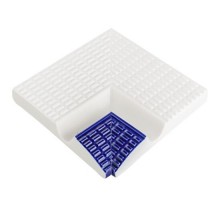 Угол бортового поручня SertekPool 12х12 кобальт