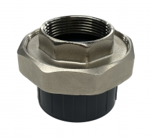 Муфта разборная переходная ПВХ/латунь ВР d63x2" AQUAVIVA