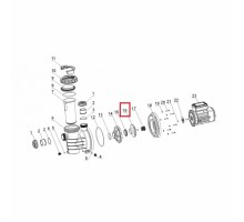 Крыльчатка насоса SWIM 035 (шпонка)