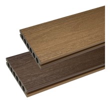 Террасная доска ДПК Co-Extrusion двусторонняя Грецкий Орех/Тик 135x23x3600мм