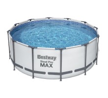 Каркасный круглый бассейн Bestway Steel Pro 56420 (366х122 см) с картриджным фильтром, тентом и лестницей