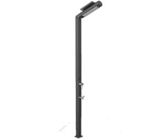 Душ уличный AquaViva Quick с LED подсветкой, Slate с мойкой для ног