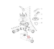 Колено 6-ти позиционного клапана Aquaviva S / SP / MFS 1.5" (125мм)