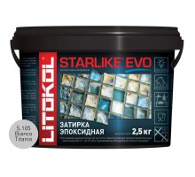 Затирочная смесь Litokol STARLIKE EVO Bianco Titanio S.105, 2.5 кг