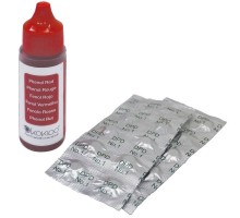 Таблетки + Капли Kokido K101CBX24 для тестера K029BU (20cc Phenol + 20pcs DPD) двухкомпонентный