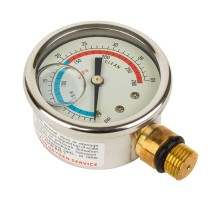 Манометр Aquaviva (06011032), стальной, боковое