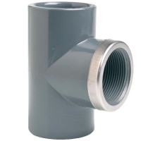 Тройник 90° c металлическим кольцом EFFAST d40x1-1/4" (RGRTIR040E)