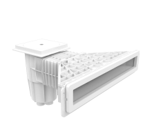 Скиммер EM0180-SC MIRROR бетон, квадратная крышка 1.5"